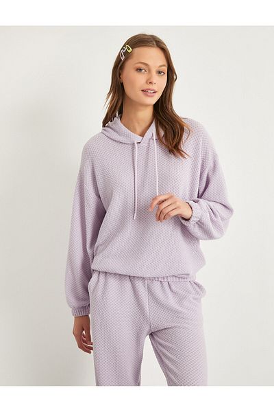 Koton Top de pijama cu șireturi cu glugă