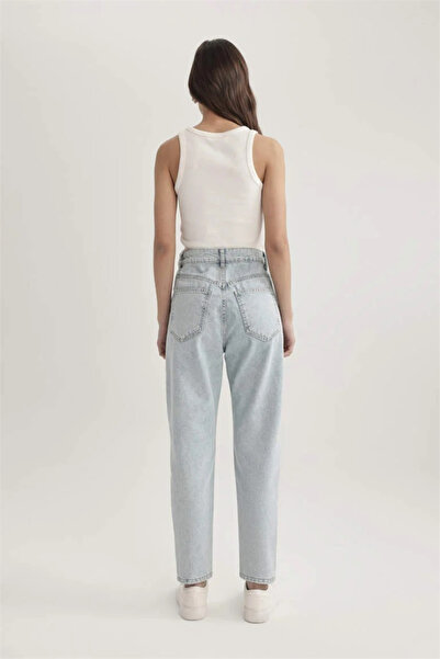 DeFacto Wide Leg Kargo Yüksek Bel Geniş Paça Uzun Jean Pantolon B8248AX24SP