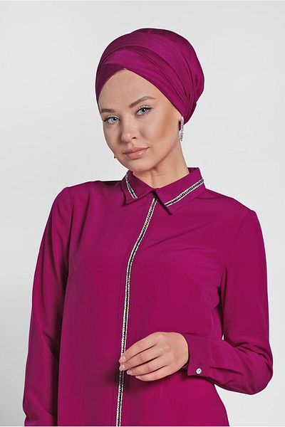 Alvina 4161 Model Stone Embroidered Tunic