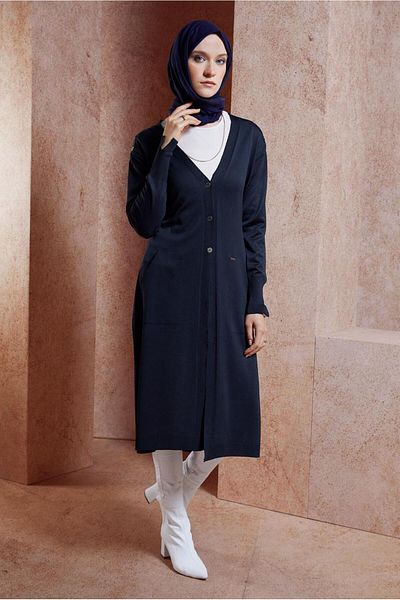Alvina 45001 Model Tricotaj cu curea Cardigan