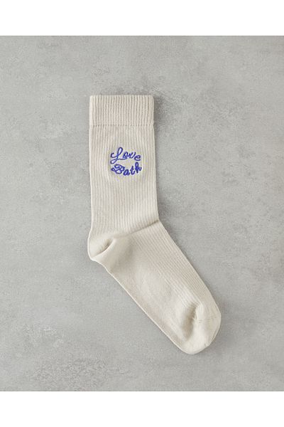 English Home Мъжки чорапи Love Bath 40-44 кремави