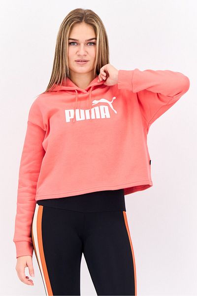 Puma Women Sportswear Fit Long Sleeve Outdoor Sweatshirt, Pink