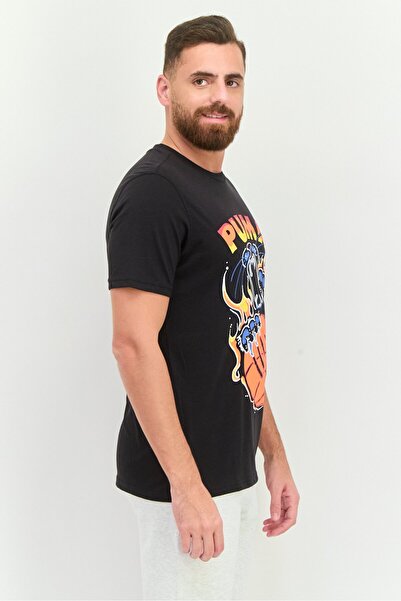 Puma Men Sportswear Fit Short Sleeves Outdoor T-shirt, Black