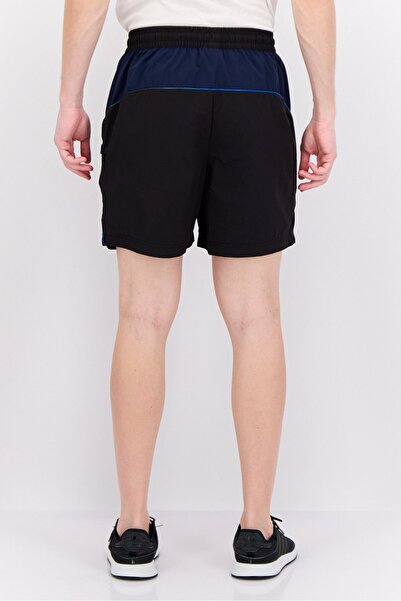 Puma Men Sportswear Fit Forever Better Graphic Print Outdoor Shorts, Black/Navy