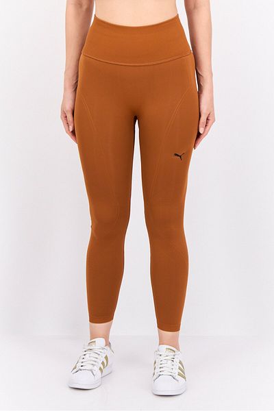 Puma Women Sportswear Fit Brand Logo Training Tights, Brown