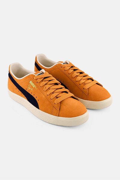 Puma Women Clyde 0g Lace Up Outdoors Shoes, Orange