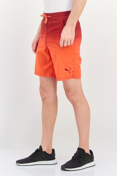 Puma Men Regular Fit Drawstring 7 Inseam Training Shorts, Red