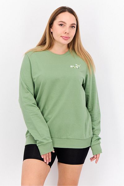 Puma Women Regular Fit Outdoor Sweatshirts, Light Olive