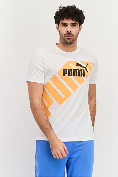 Puma Men Sportswear Fit Short Sleeve Outdoor T Shirt, White