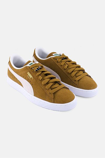 Puma Kids Boy Classic Xxi Lace Up Sport Shoes, Mustard Brown