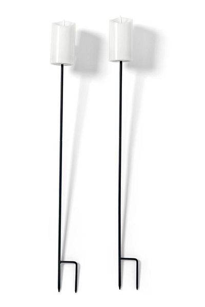 Tchibo 2 Led Real Wax Flames 90 Cm, Beige