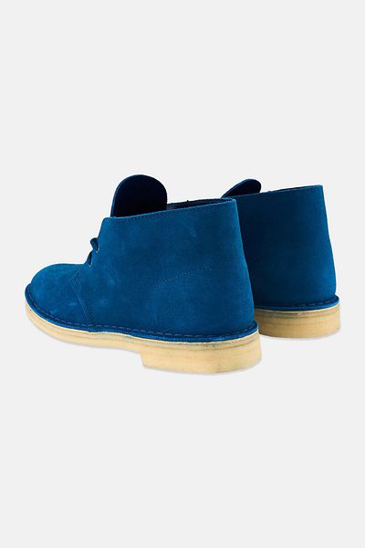 CLARKS Men Desert Lace Up Boots, Teal Blue