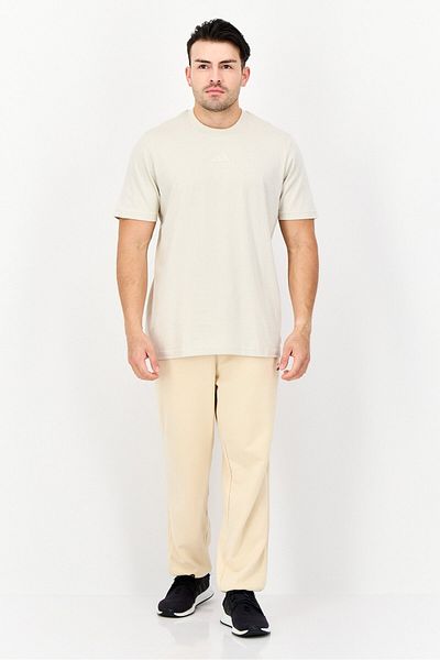 adidas Men Sportswear Fit Short Sleeves Outdoor T-Shirt, Beige