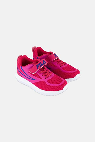 FILA حذاء خارجي بإغلاق فيلكرو للبنات من بي إس باريس، وردي غامق