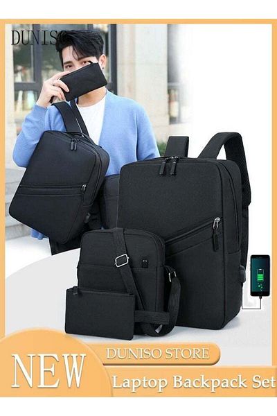 Generic DUNISO Laptop Backpack Lightweight with USB Charging Port