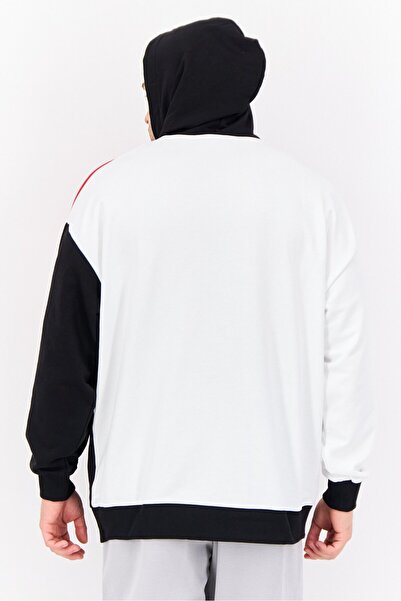 Puma Men Sportswear Fit Long Sleeve F1 Cb Graphic Outdoor Sweatshirt, White/Black/Red