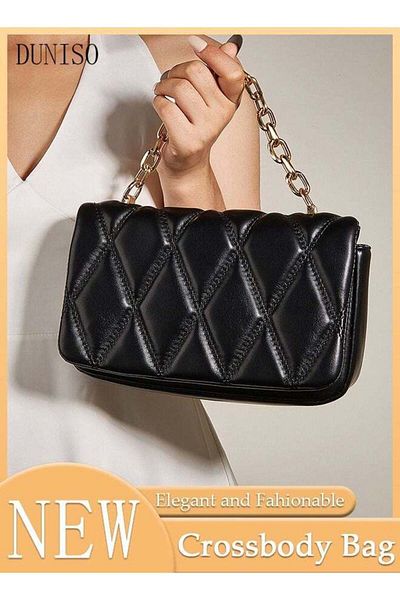 Generic DUNISO Elegant Crossbody Bag for Women Faux Leather Clutch Bag Shoulder Bag