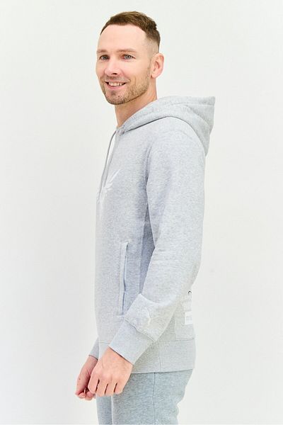 Puma Men Sportswear Fit Long Sleeves Outdoor Sweatshirt, Light Grey