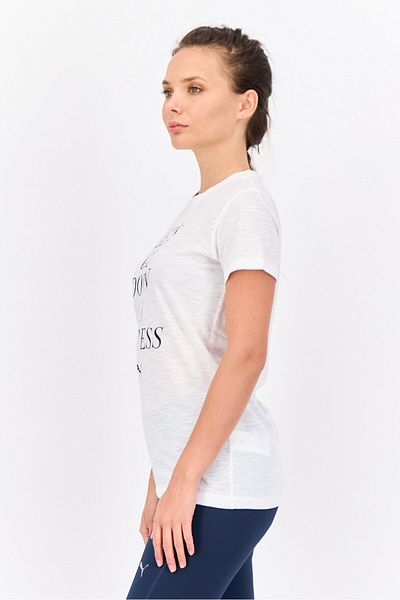 Puma Women Sportswear Fit Short Sleeve Training T-shirt, White/black