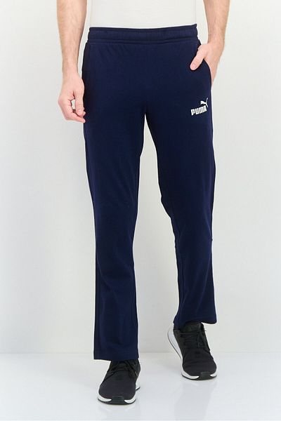 Puma Men Sportswear Fit Drawstring Outdoor Track Pants, Navy/White