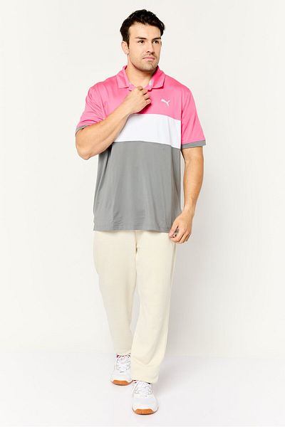 Puma Men Sportswear Fit Short Sleeves Outdoor Polo Shirt, Multicolor