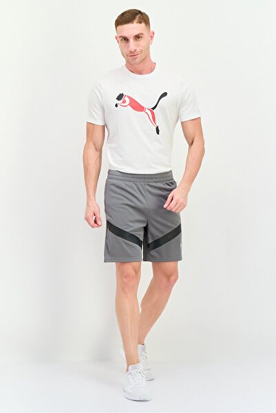 Puma Men Sportswear Fit Training Shorts, Grey/Black