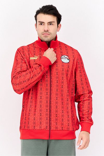 Puma Men Sportswear Fit Long Sleeve Outdoor Sweatshirt, Red