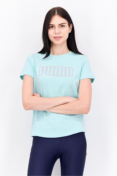 Puma Women Sportswear Fit Short Sleeves Training T-shirt, Turquoise