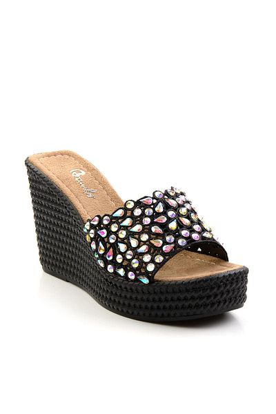 Bambi Black Women's Slippers K04823121678