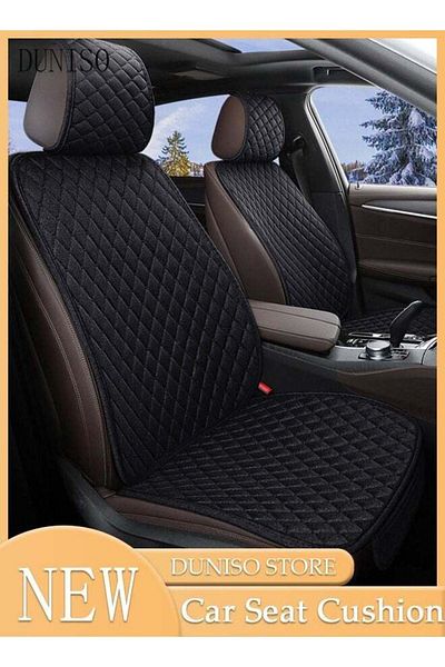 Generic DUNISO Auto Breathable Universal Four Seasons Front Car Seat Covers Luxury Include Front Car Seat Pr