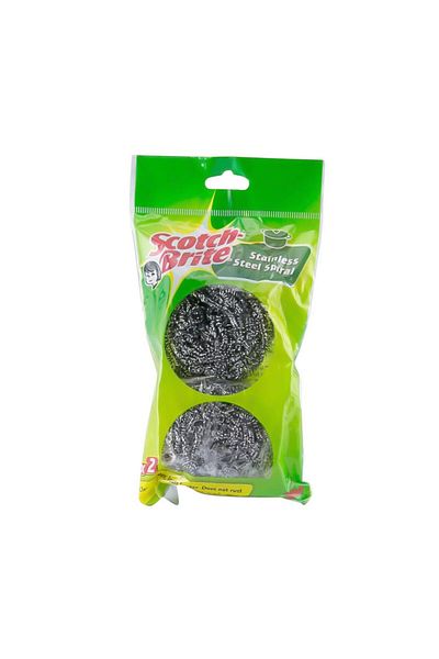 3M Scotch-Brite Stainless Steel Spiral Cleaners (Pack of 2)