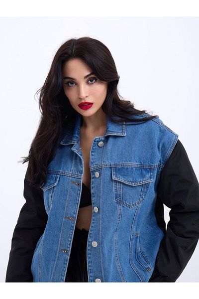 MODAVERA 7238 Denim Jacket-Blue