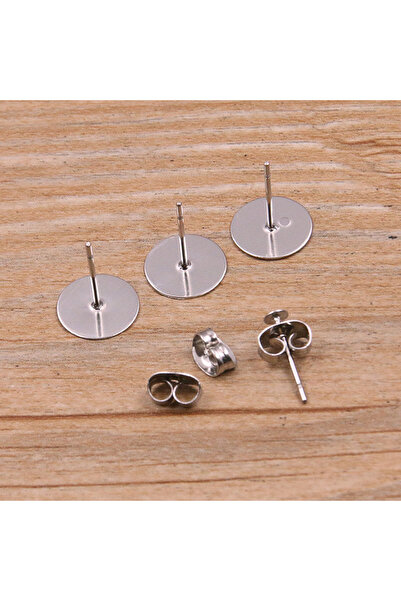 Choice 10 مم - 100 قطعة 50-100 قطعة أقراط من الفولاذ المقاوم للصدأ بلونين مع ...