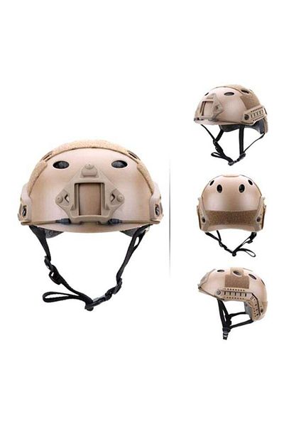 COOYA Helmet, Safety, 35x23x19 Cm, For Outdoor Cycling, Cs War Games, Clay Coloured