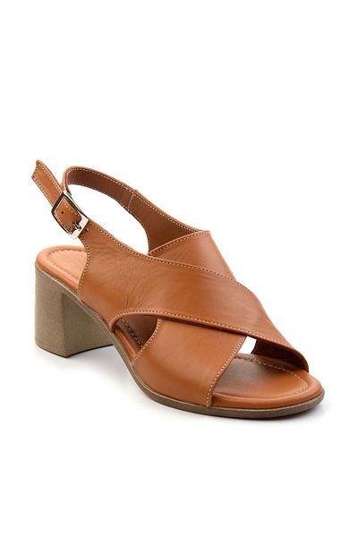 Bambi Taba Leather Women's Sandals K 05040030103