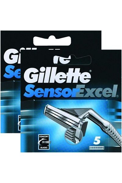 Gillette Sensor Excel 5 Pack Spare Blades -2 Pieces