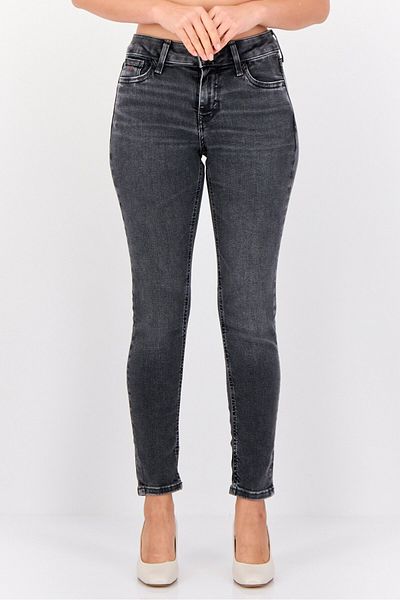 Esprit Women Skinny Fit Washed Stretchable Jeans, Grey