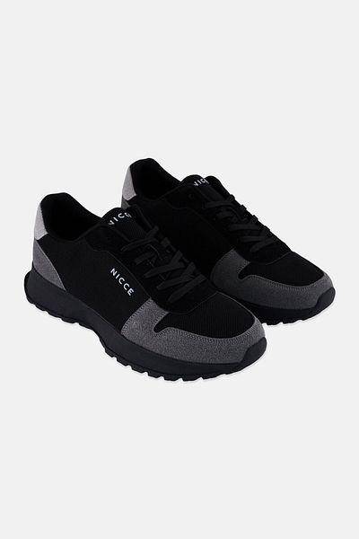 Nicce Men Bazino Training Lace Up Sport Shoes, Black