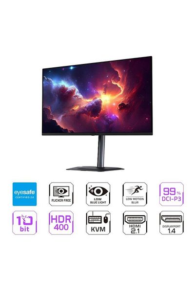 Gigabyte Monitor Gaming OLED Gigabyte 31,5" MO32U, UHD (3840 x 2160), HDMI, Boxe, Pivot, 165 Hz, 0,03 ms