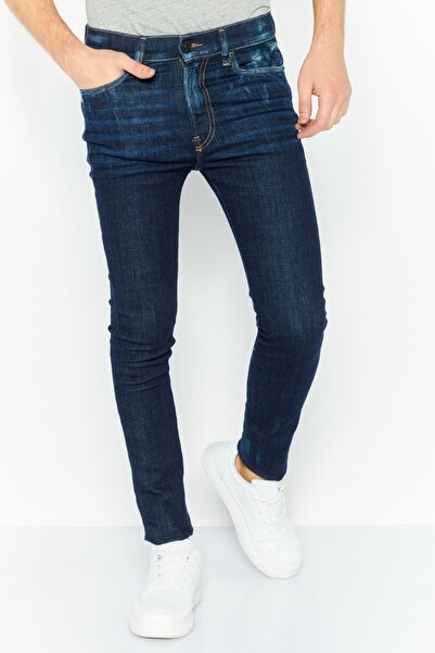 Diesel بنطلون جينز رجالي ضيق قابل للتمدد ومغسول باللون الأزرق