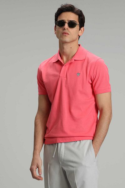 Lufian Ανδρικό μπλουζάκι Laon Sports Polo Candy Pink