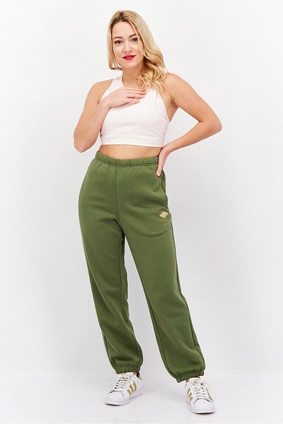Esprit Women Brand Logo Joggers Pants, Olive