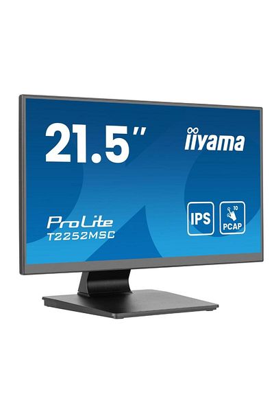 IIYAMA Monitor Iiyama IPS LED 21.5" T2252MSC-B2AG, HDMI, DipslayPort, Touchscreen, Boxe (Negru)