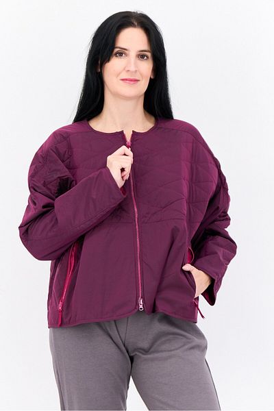 adidas Women Sportswear Fit Long Sleeves Outdoor Jacket, Purple