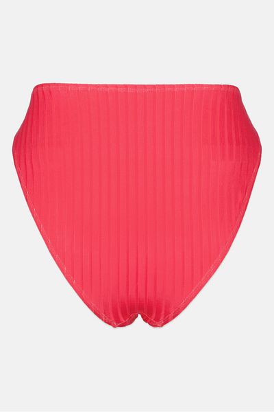 Misfit Women Embroidered Bikini Bottom, Pink
