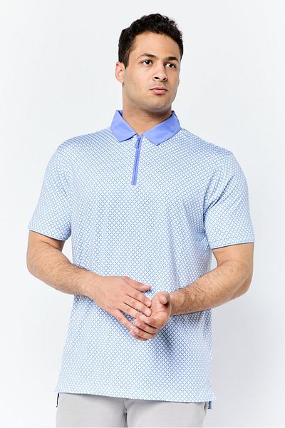 Head Men Sportswear Fit Short Sleeve Golf Polo Shirt, Barely Blue