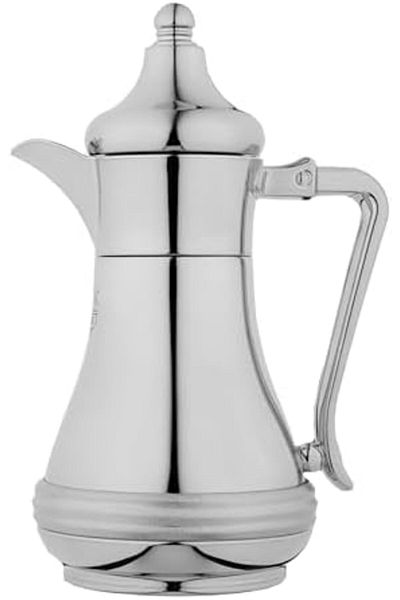 ALSAIF Tea Vaccum Flask Steel In Chrome / Leak-proof And Keeps Drinks Hot 0.6 Liter