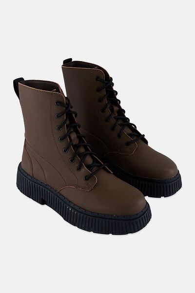 Puma Women Dinara Lace Up Outdoor Ankle Boots, Chocolate