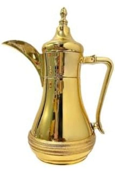 ALSAIF Coffee Vaccum Flask Steel In Gold / Leak-proof And Keeps Drinks Hot 0.35 Liter