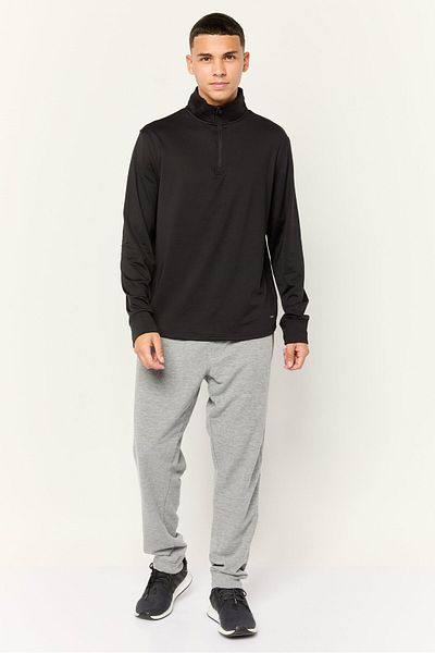 motion Men Sportswear Fit Long Sleeve Outdoor Sweatshirt, Black